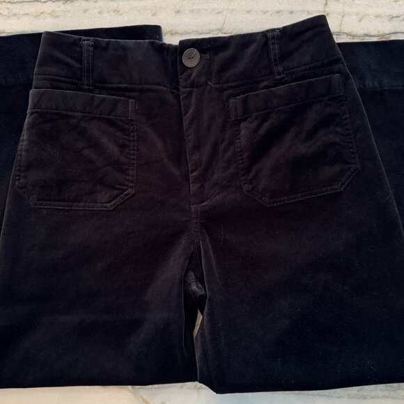 Colette Velvet Crop Wide-Leg Pants by Maeve Size 27P - Picture 10 of 14